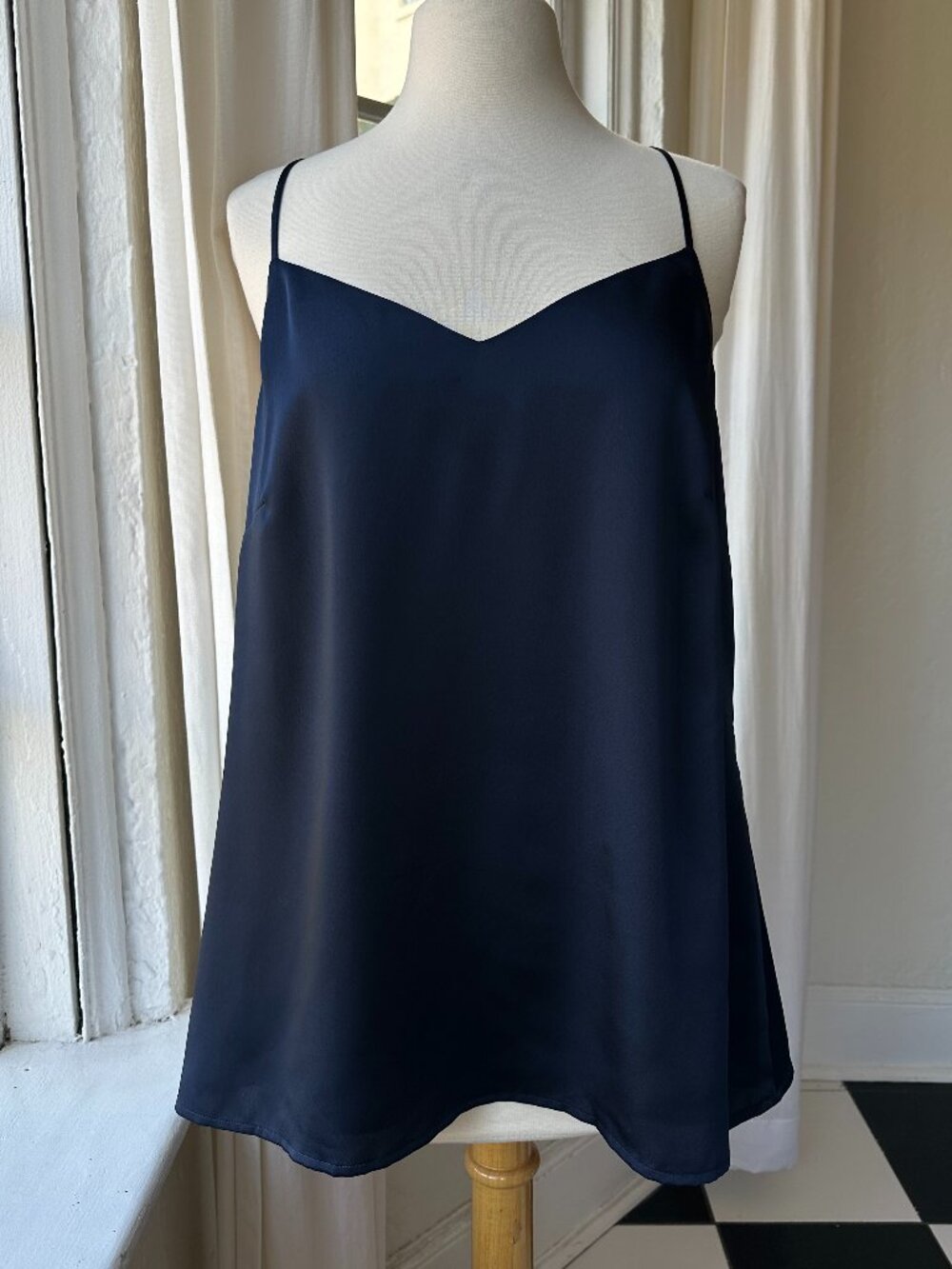 Banana Republic Navy Blue Racerback Cami Tank Top Size L